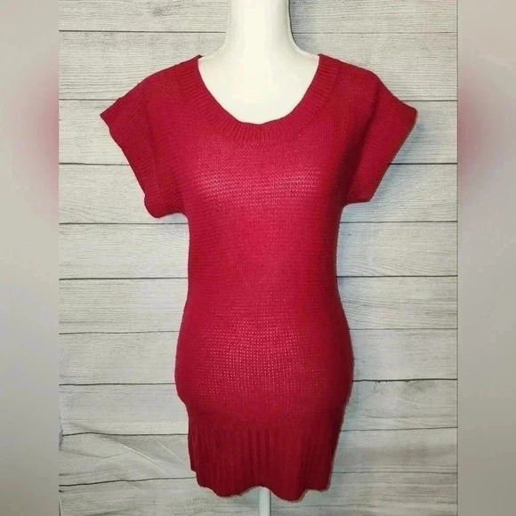 Ambiance Dresses & Skirts - Ambiance Apparel Dolman Sleeve Scoop Neck Sweater Dress Size Small